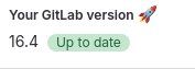 Gitlab is up-to-date