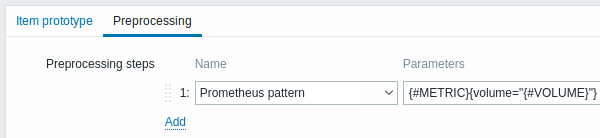 Preprocessing LLD item in Zabbix